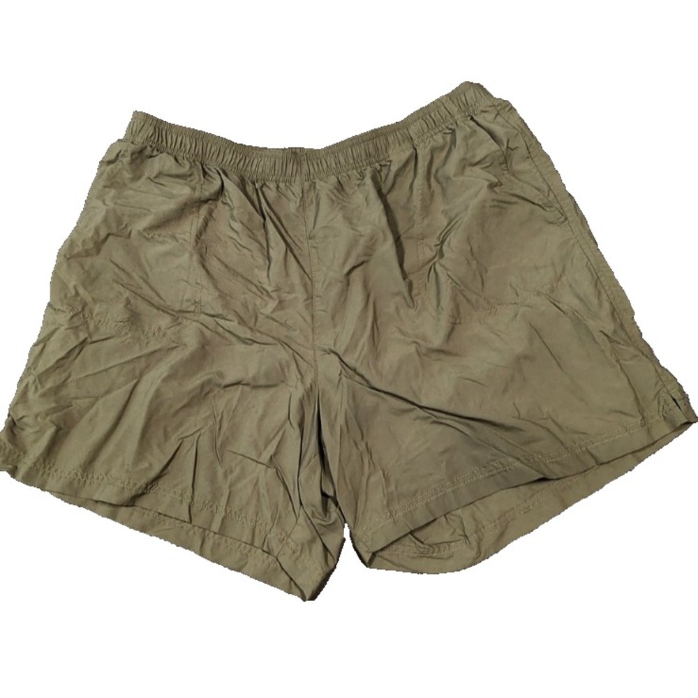 Columbia Sportswear Womens 1X Olive Green Hiking Shorts Elastic‎ Waist Pockets